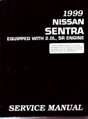 1999 nissan sentra factory service manual 2.0l engine