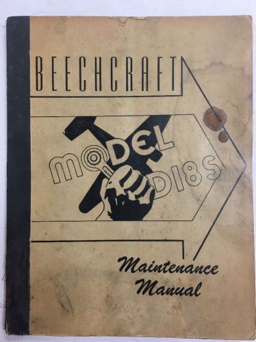 1946 beech d18s original maintenance manual