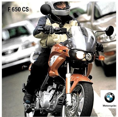 2002 bmw f650cs literature-12 pages (in german) gs