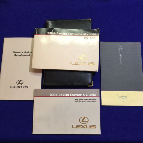 1994 lexus es300 owners manual &amp; guide with supplements and binder oem