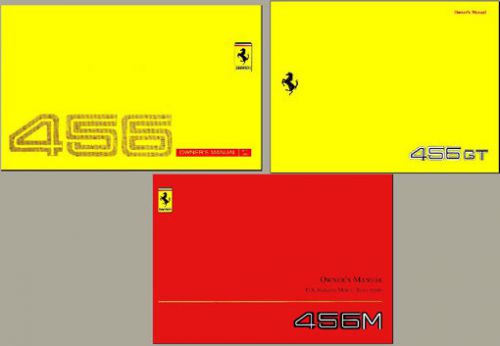 Ferrari 456 gt gta owners manual&#039;s tech info 1993-2003