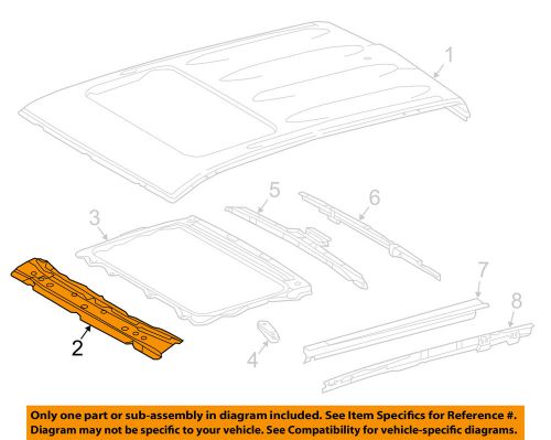 Toyota oem 2016 tacoma roof-windshield header 6310204110