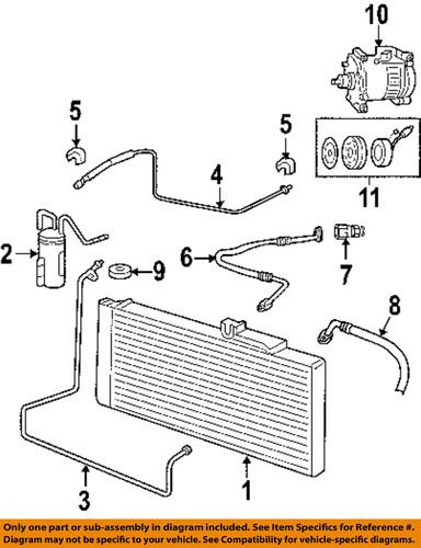 Dodge oem 55056928aa a/c refrigerant discharge hose/a/c hose