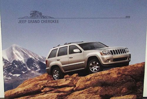 2008 jeep grand cherokee laredo limited overland srt8 original sales brochure