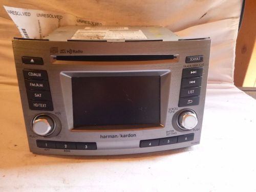 13 14 subaru legacy outback harman kardon hd radio cd mp3 86201aj65a 06476  cp