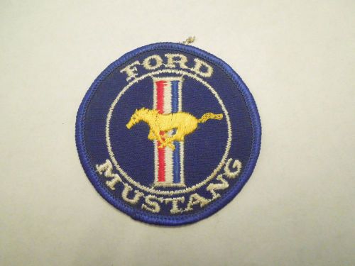 Vintage ford mustang car automobilia emblem embroidered iron on patch