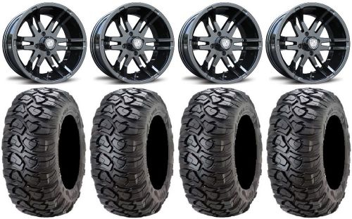 Fairway alloys flex blk golf wheels 12&#034; 23x10-12 ultracross tires yamaha