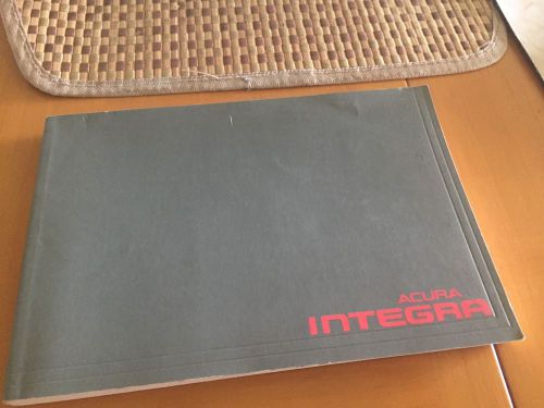1996 acura integra owners manual book