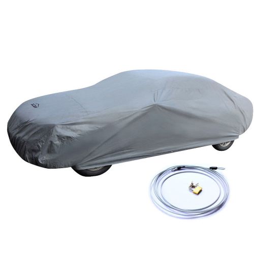 Dust shield car cover universal fit cars up to 185inch in length with cable lock