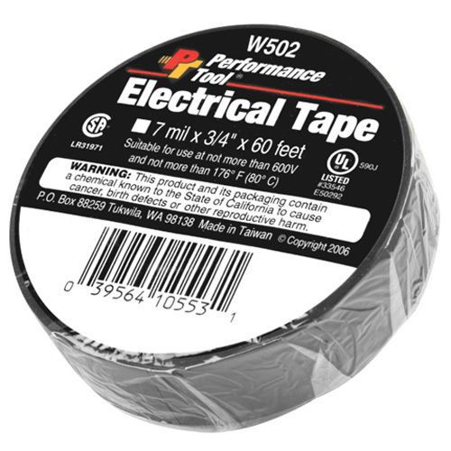 Performancetool electrical tape 3/4" x 60'