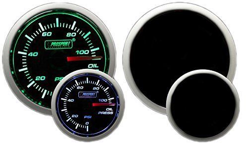 Prosport performance series gauge (oil pressure gauge (electric) w sender, green