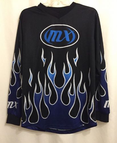 Mx motocross long sleeve jersey shirt, youth xl 18, flames