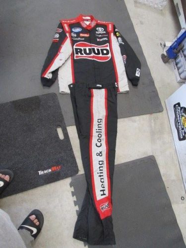 Nascar race used rudd crew fire suit sfi 3-2a/5 nationwide series (#1)
