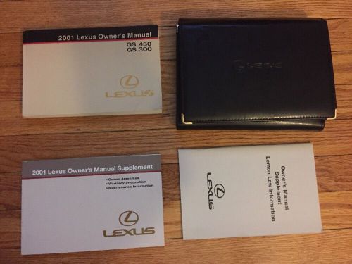 2001 lexus gs 300/430 sedan owner&#039;s manual