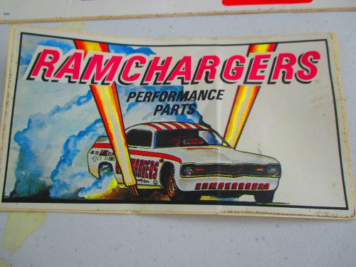 Ramchargers,speed pro fireball cams 1960's vintage decals