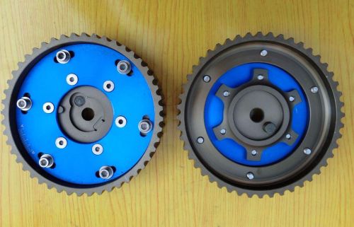 2pcs pair adjustable blue cam gears wheel bmw e21 e28 e30 e34 e36 3 series m20