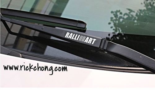 All mitsubishi lancer evolution colt aluminium ralliart decal stickers 2 pcs