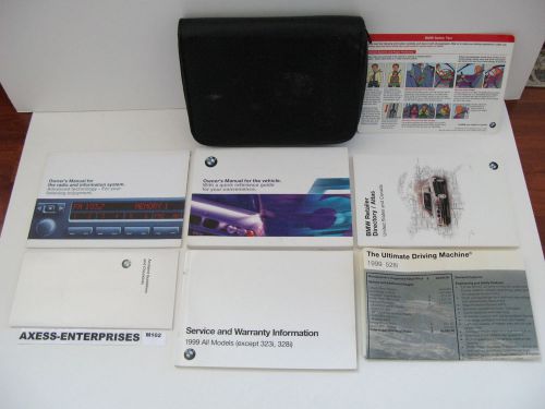 1999 bmw 5-series e39 528 540 i 528i 540i sedan wagon owners manuals set m102