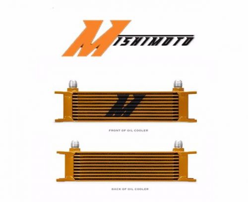 Mishimoto universal 10-row oil cooler - gold