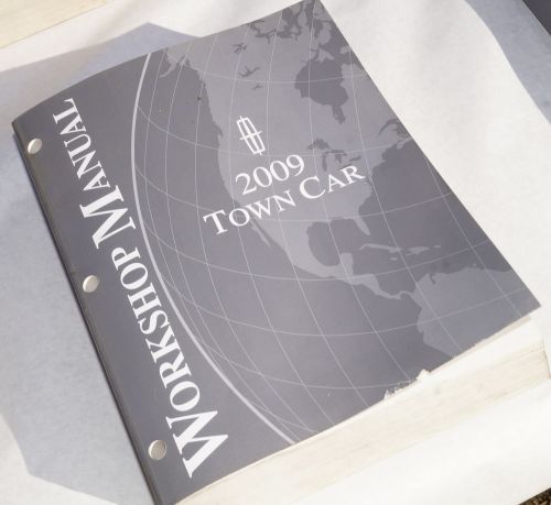 2009 lincoln town car factory service shop manual genuine oem book 37634