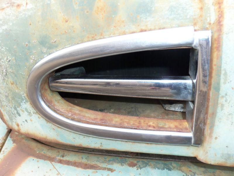 48 49 50 FORD PICKUP TRUCK HOOD BULL NOSE MOLDINGS LATCH RELEASE HANDLE LEVER, US $125.00, image 3