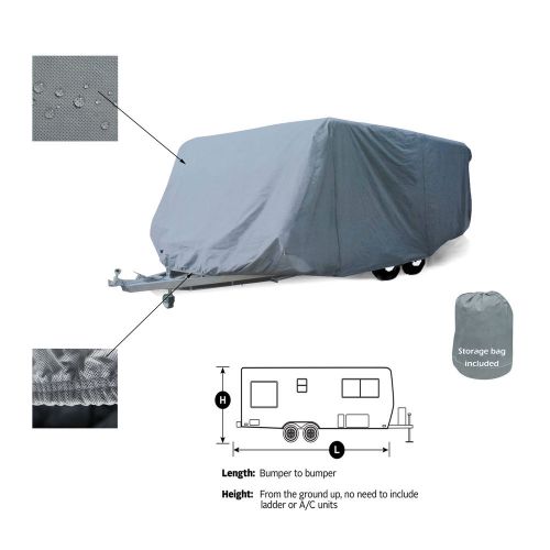 Lil snoozy 17' travel trailer camper storage cover