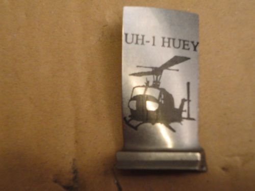 Uh-1 huey bell custom engraved t53 turbine blade, key chain, desk top piece