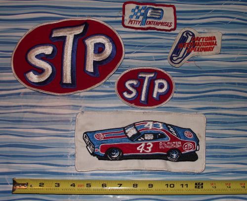 Vintage 1970's original large richard petty stp daytona patches lot l@@k