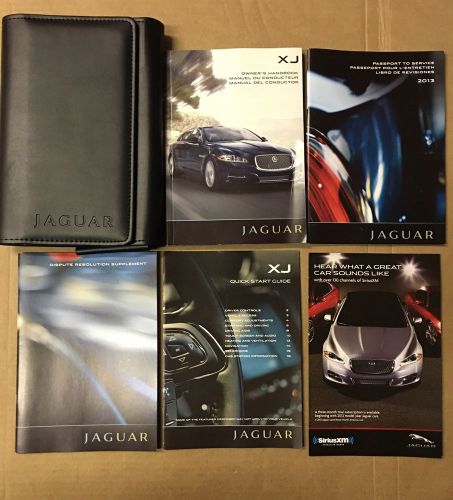 2013 jaguar xj owner&#039;s manual with case