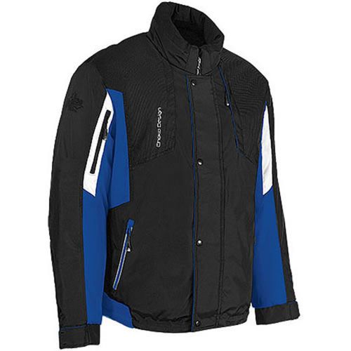 Choko 4-90u96jk - men's trail breaker snowmobile jacket - black/royal 200