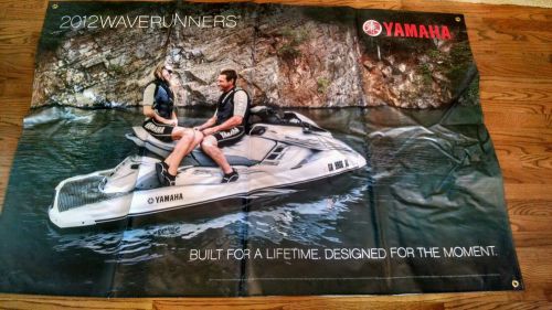 Yamaha factory 2012 waverunner boat marine sign banner 67&#034;x45&#034;