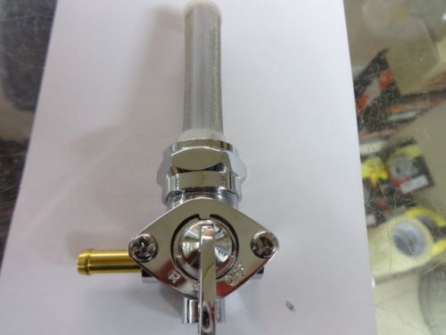 Harley big twin   22mm left side outlet  chrome petcock