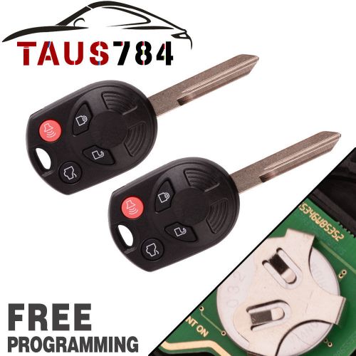 Buy 2 Replacement Uncut Remote Ignition Key Keyless Entry Combo Fob