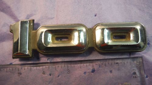 Vintage dodge 100 truck fender emblem, metal, 1972-78, #3494196
