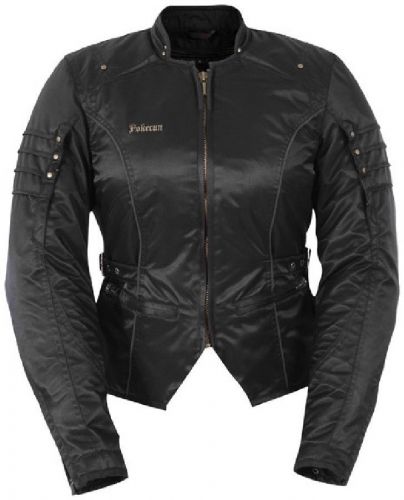 New pokerun black kimy ladies womens motorcycle jacket tall s