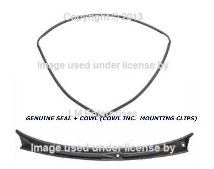 Buy BMW Genuine Windshield Wiper Motor Cover Cowl plus Front Seal e46