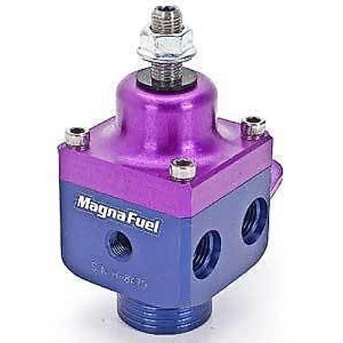 Magnafuel mp-9433 four port fuel pressure regulator; blue anodized