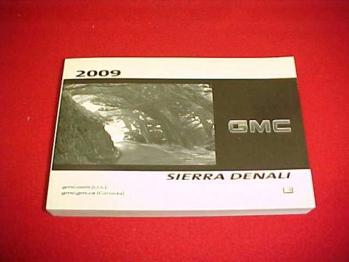 2009 original gmc sierra denali owners manual service guide book 09 oem glovebox