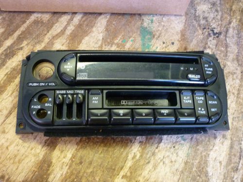 02-06 chrysler dodge jeep  radio control face plate replacement  p04858540ac