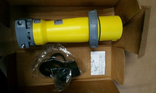 Hubbell m5100c9r 100a 30y 120/208v female connector marine watertight *free ship