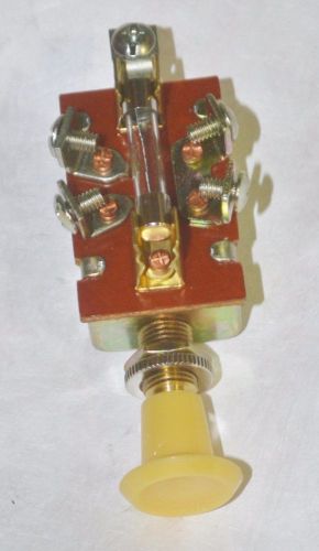 Headlight switch 12 volt universal 15amp push pull switch 7/16 diameter mount