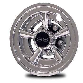 Ss golf cart wheel covers [ club car / ezgo / yamaha ] set of 4 hub caps