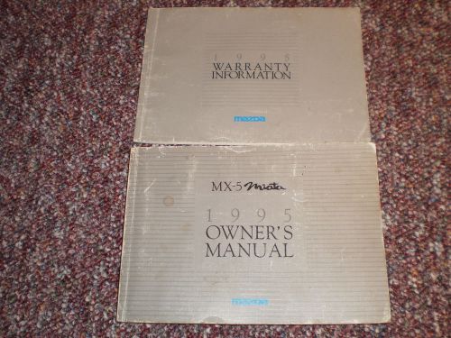 1995 mazda mx-5 miata original car owners manual books guide all models