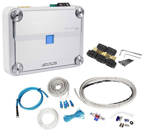 Alpine pdx-5m marine boat 5 channel class d amplifier + marine amp wire kit