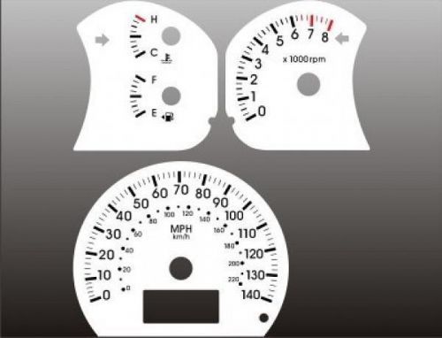 White face gauge kit fits 2004-2006 kia spectra dash instrument cluster