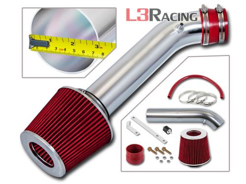 92-95 honda civic cx dx lx ex air intake kit+red filter