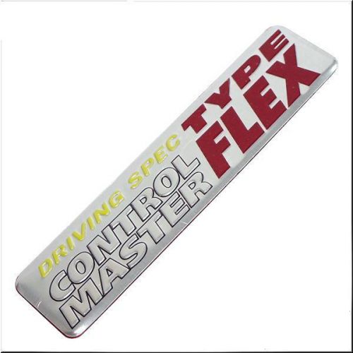 Car type flex side fender trunk emblem badge sticker control master