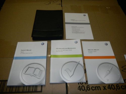 2012 vw tiguan with navigation owners manual set + free shipping