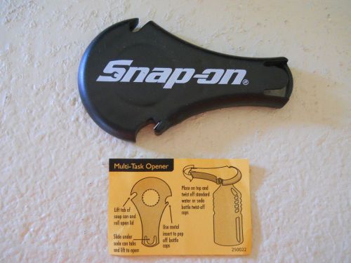 Snap-on tools molded durable plastic bottle opener,with snap-on logo in white nw