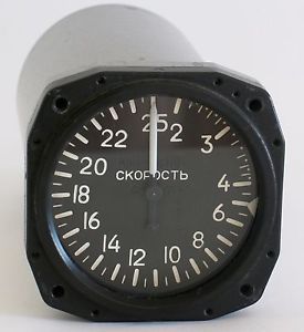 Vintage russian aircraft speedometer indicator #1
